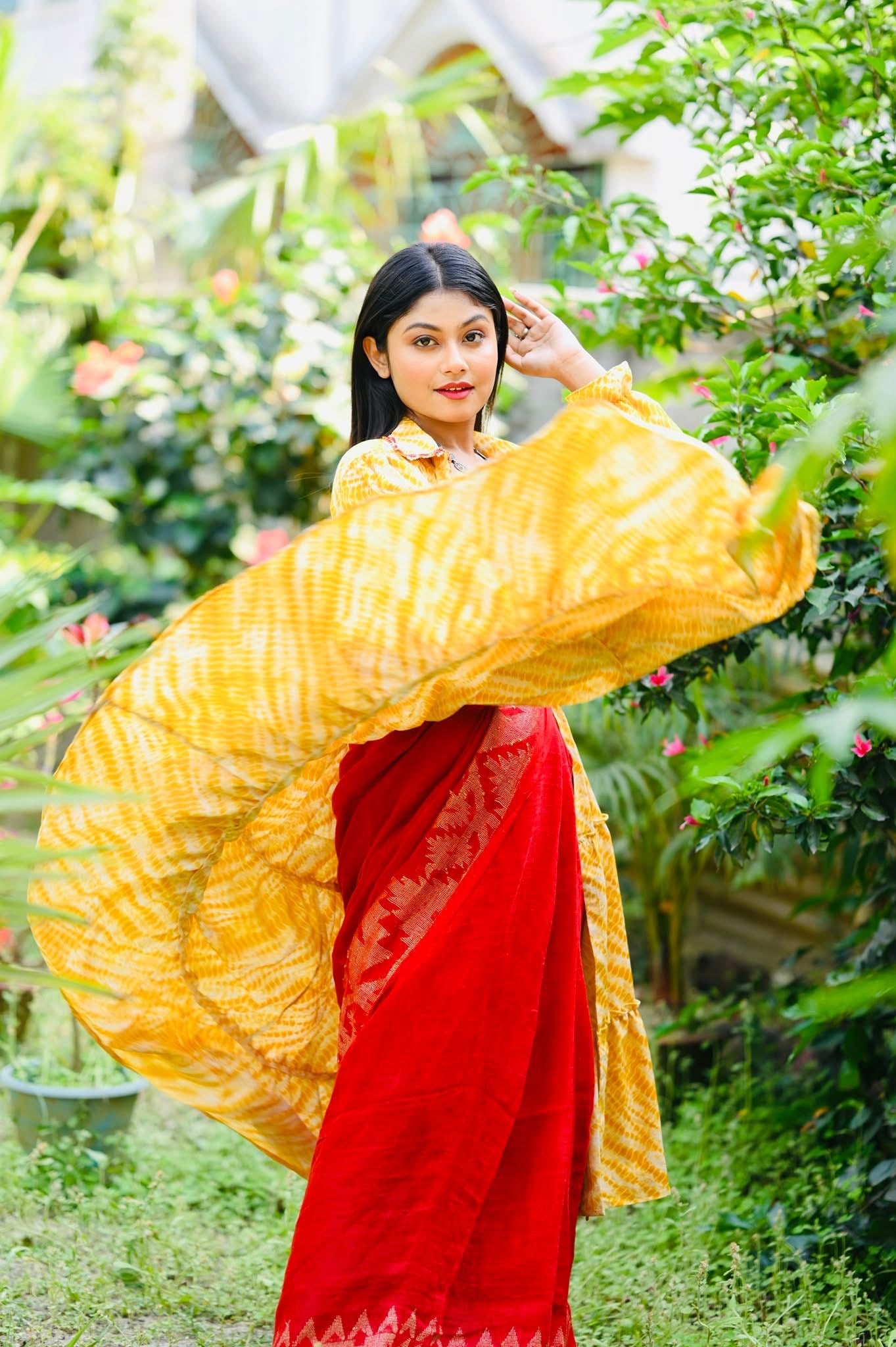 Golden Flow Signature Shrugs: Where layers dance with light