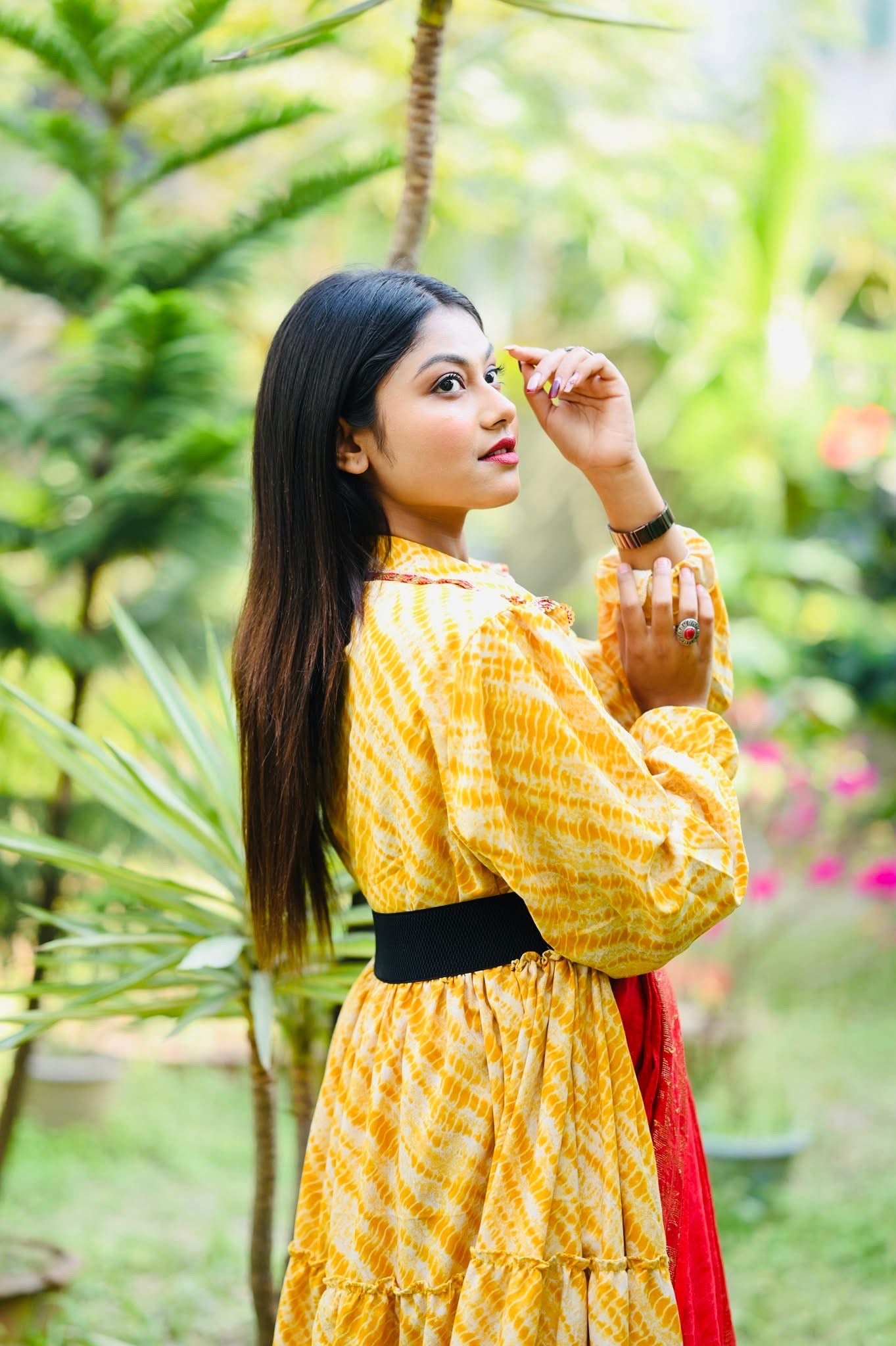 Golden Flow Signature Shrugs: Where layers dance with light